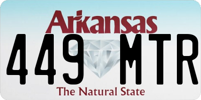 AR license plate 449MTR