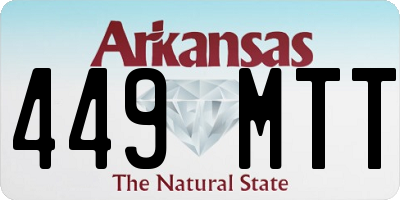 AR license plate 449MTT