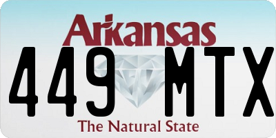 AR license plate 449MTX