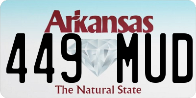 AR license plate 449MUD
