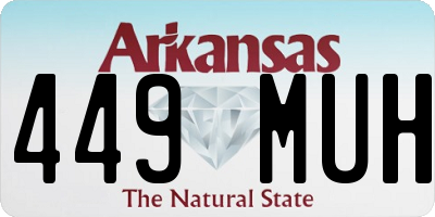 AR license plate 449MUH