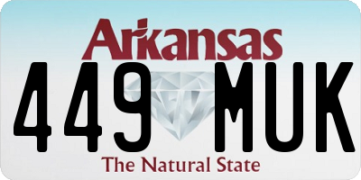 AR license plate 449MUK