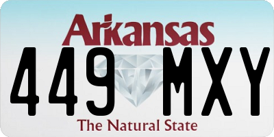 AR license plate 449MXY