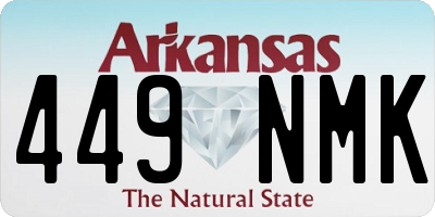 AR license plate 449NMK