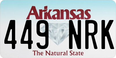 AR license plate 449NRK