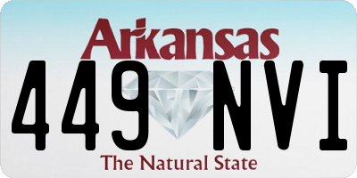 AR license plate 449NVI