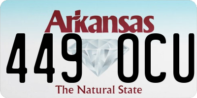 AR license plate 449OCU