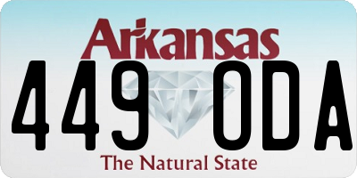 AR license plate 449ODA