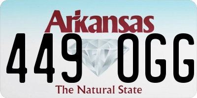 AR license plate 449OGG