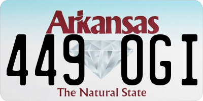 AR license plate 449OGI