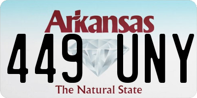 AR license plate 449UNY