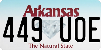 AR license plate 449UOE
