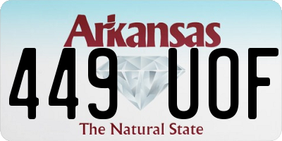 AR license plate 449UOF