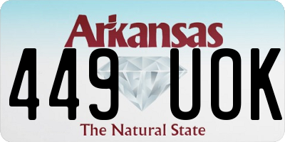 AR license plate 449UOK