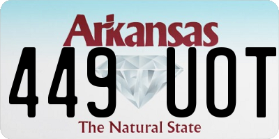 AR license plate 449UOT