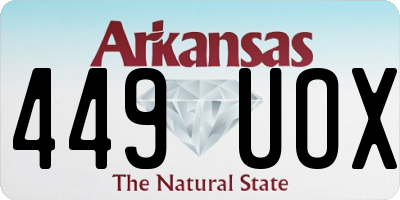 AR license plate 449UOX