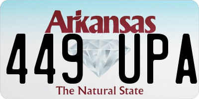 AR license plate 449UPA