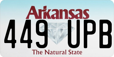 AR license plate 449UPB