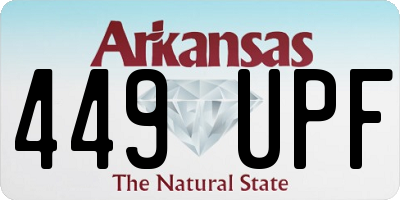 AR license plate 449UPF