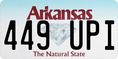 AR license plate 449UPI