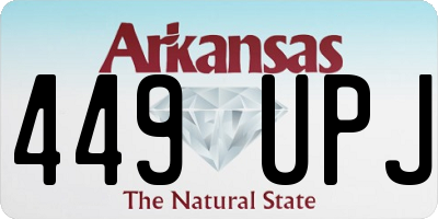 AR license plate 449UPJ