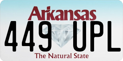 AR license plate 449UPL