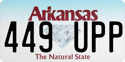 AR license plate 449UPP
