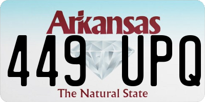 AR license plate 449UPQ