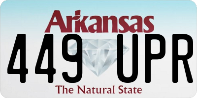 AR license plate 449UPR