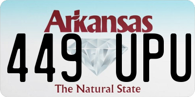 AR license plate 449UPU