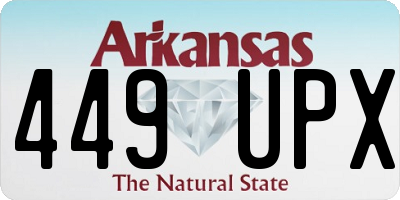 AR license plate 449UPX