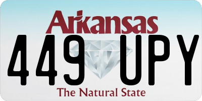 AR license plate 449UPY