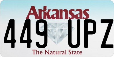 AR license plate 449UPZ