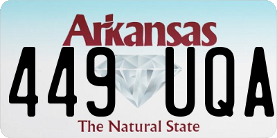 AR license plate 449UQA