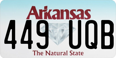 AR license plate 449UQB