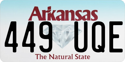 AR license plate 449UQE