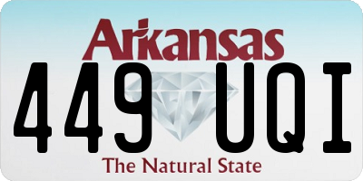 AR license plate 449UQI