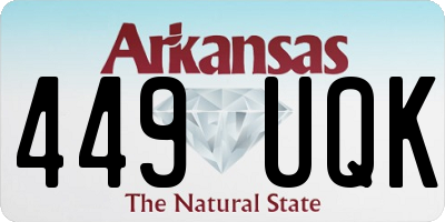 AR license plate 449UQK