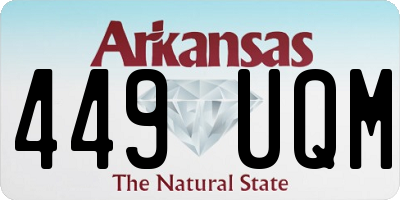 AR license plate 449UQM