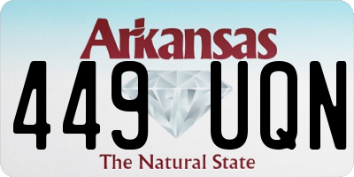 AR license plate 449UQN