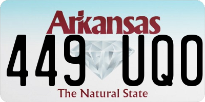 AR license plate 449UQO
