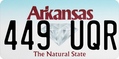 AR license plate 449UQR