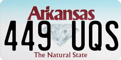 AR license plate 449UQS