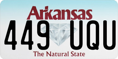 AR license plate 449UQU