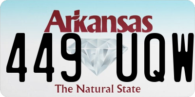 AR license plate 449UQW