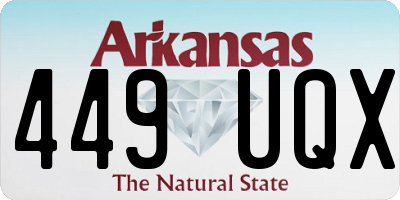 AR license plate 449UQX