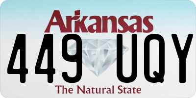 AR license plate 449UQY