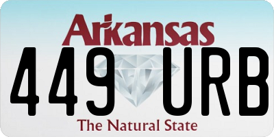AR license plate 449URB