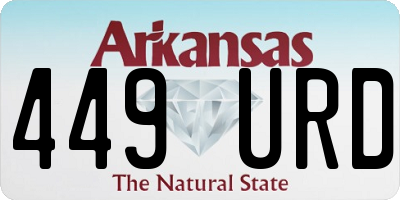 AR license plate 449URD