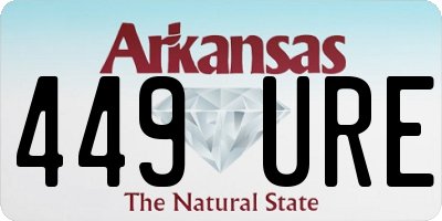 AR license plate 449URE